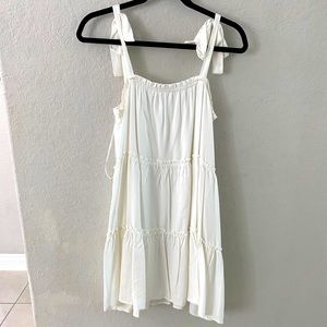 White flowy dress